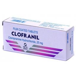Clofranil 25 mg  - Clomipramine - Sun Pharma, India